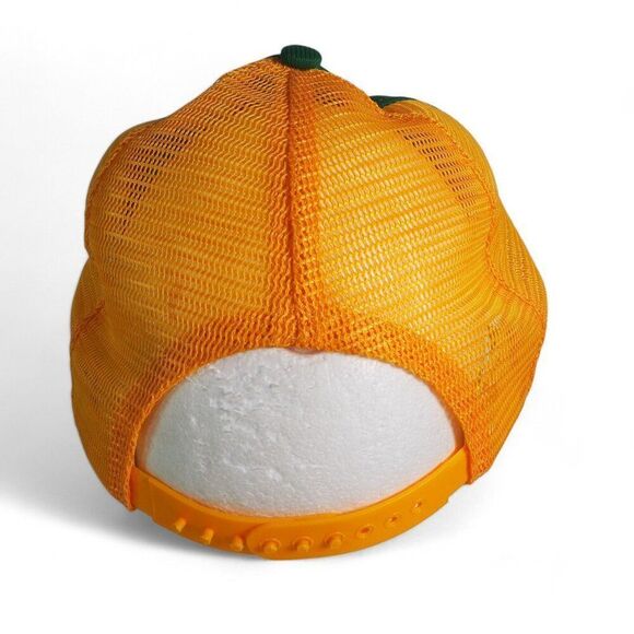 Reynolds Vintage Eagle Patch Trucker Snapback Hat Made in USA Green / Yellow - Picture 3 of 9